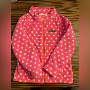 Columbia Pink and White Fleece Jacket